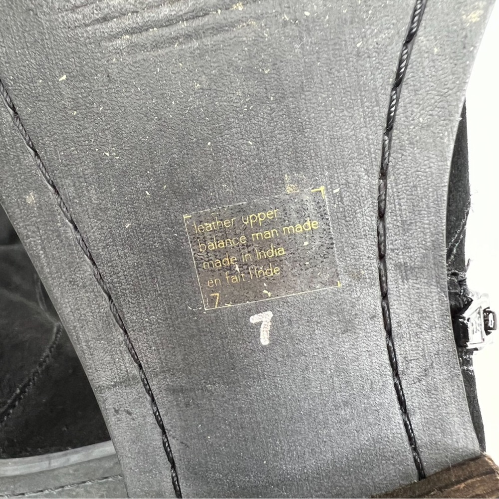 Seychelles Herd black suede leather zip over the knee boots - Picture 12 of 14